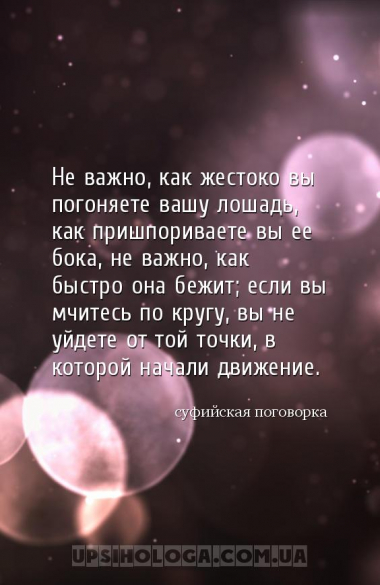 Не важно, как жестоко вы погоняете вашу лошадь, как пришпориваете вы ее бок...