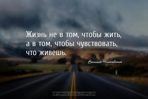 Жизнь не в том, чтобы жить, а в том, чтобы чувствовать, что живешь.
...