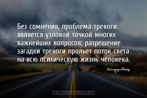 Без сомнения, проблема тревоги является узловой точкой многих важнейших воп...