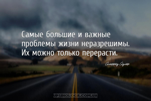 Самые большие и важные проблемы жизни неразрешимы. Их можно только перераст...